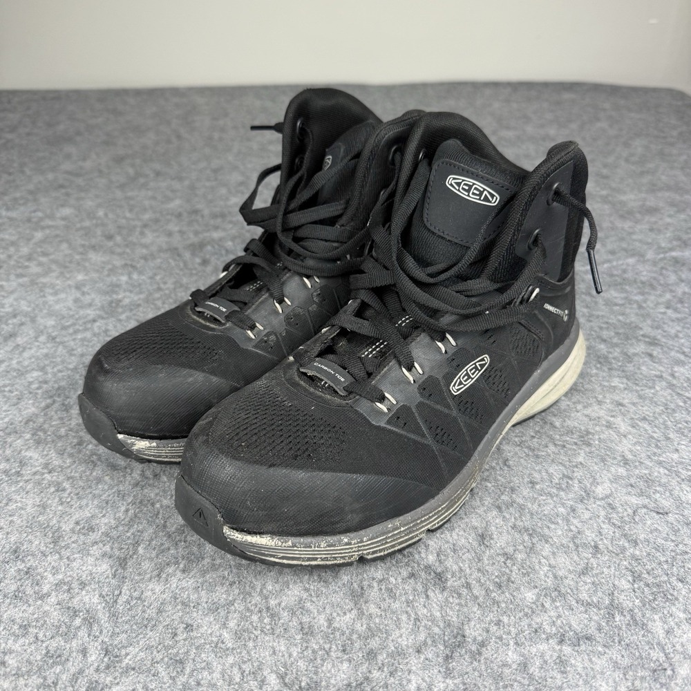 Keen Mens Size 9D Steel Toe Work Boots Utility ASTM F2413-24 Waterproof Black